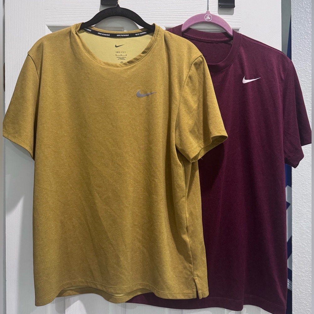 TWO Nike Men’s Dri-Fit t shirts